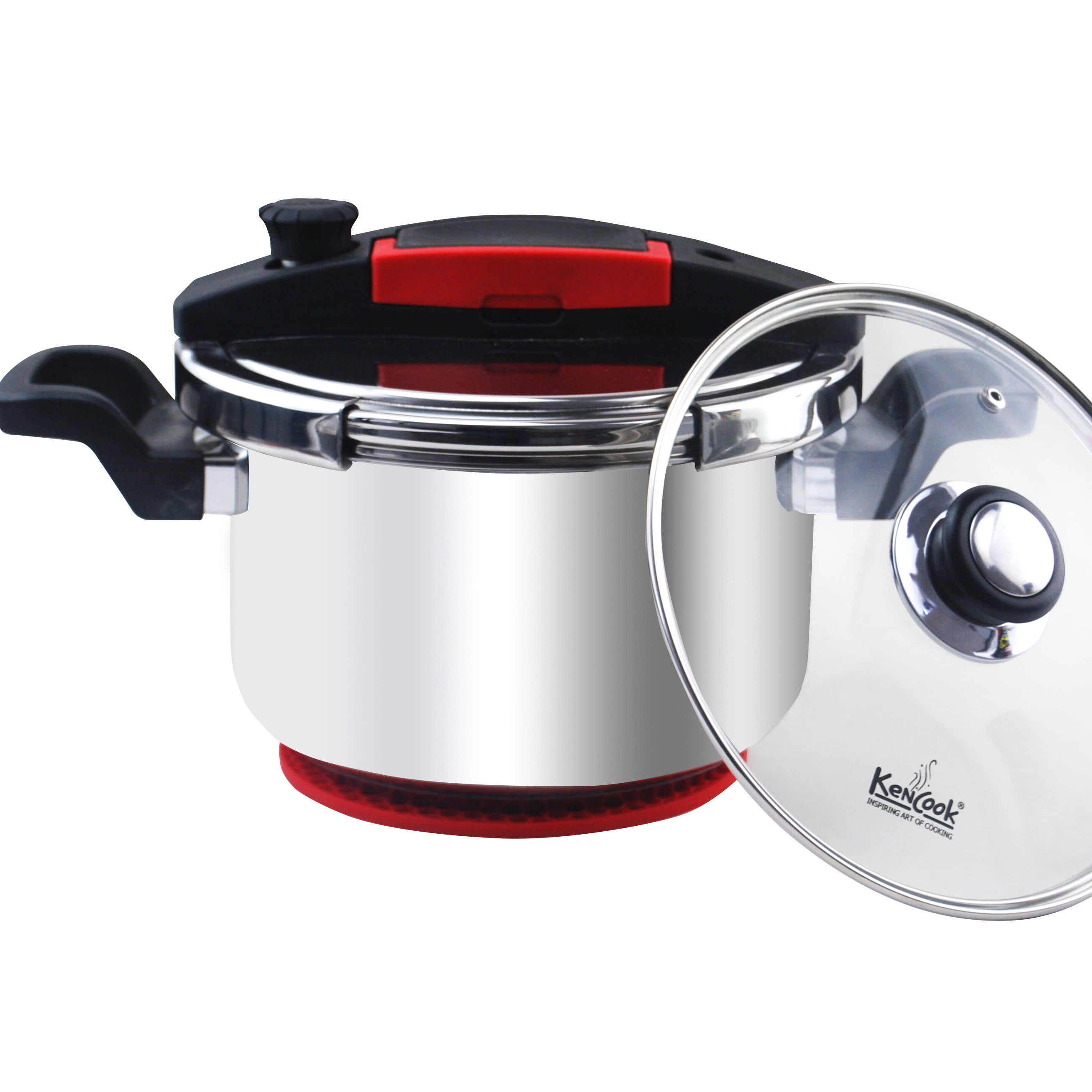 Hot sells Stainless Steel Pressure Cooker with  Lid 4.5.6.7.8.10 Quart