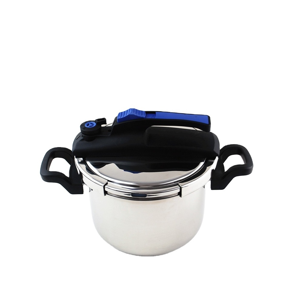 One hand operation, one key open and close stainless steel pressure cooker 3-8L, 60-100kpa OEM