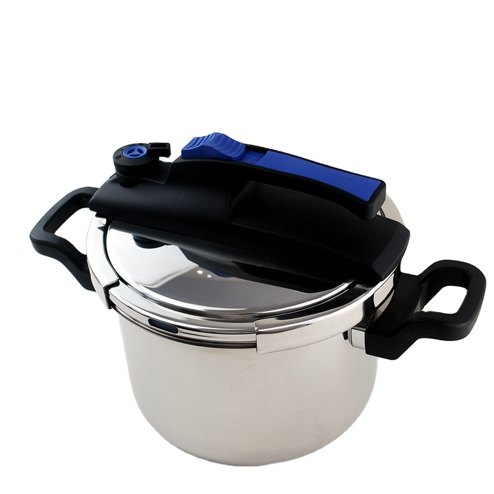 One hand operation, one key open and close stainless steel pressure cooker 3-8L, 60-100kpa OEM