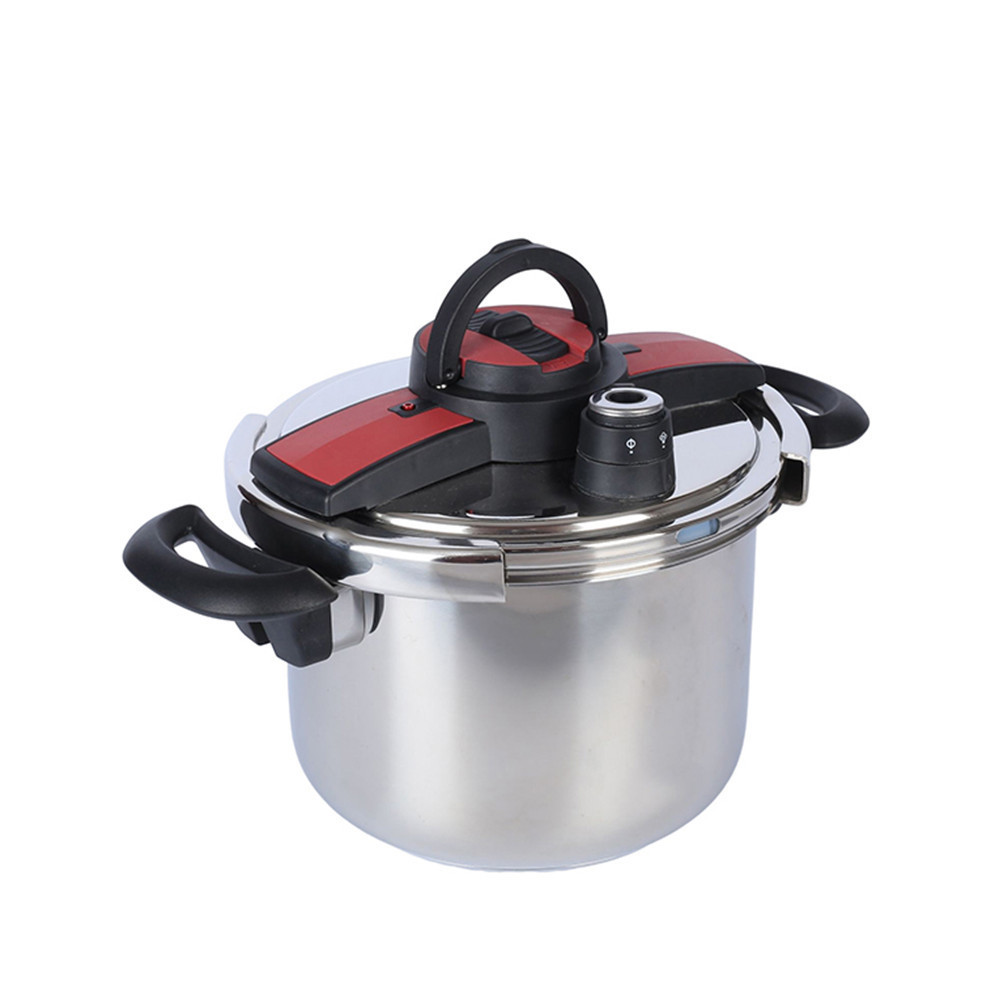 High quality Manufacturer Wholesale Pressure Cooker Stainless Steel Hawkins Black Bakelite Handle induction Bottom,60kpa-100kpa