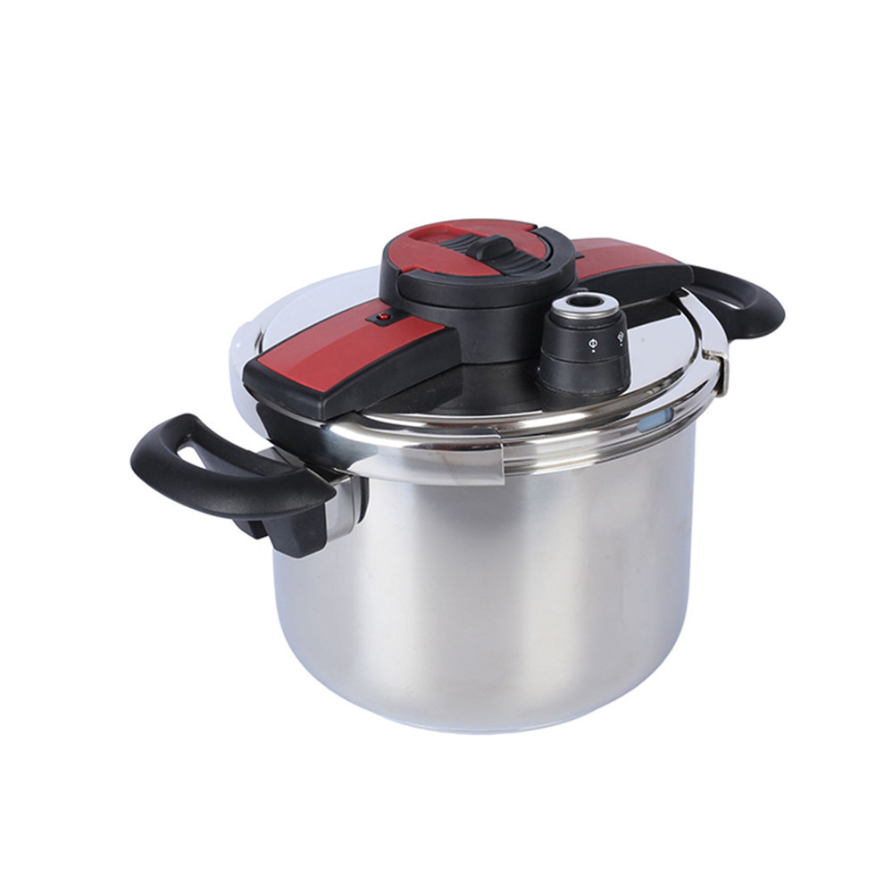 High quality Manufacturer Wholesale Pressure Cooker Stainless Steel Hawkins Black Bakelite Handle induction Bottom,60kpa-100kpa