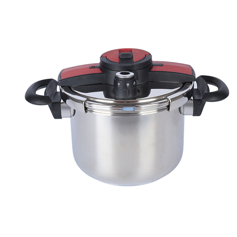 High quality Manufacturer Wholesale Pressure Cooker Stainless Steel Hawkins Black Bakelite Handle induction Bottom,60kpa-100kpa