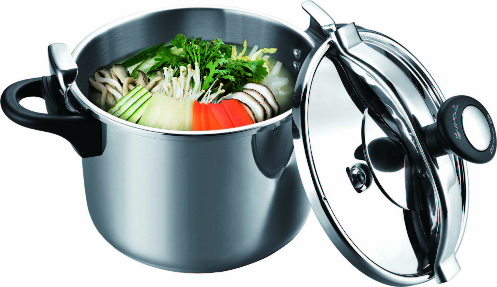 Explosion-proof french stainless steel pressure cooker big capacity  rice quick cookers  can use on Gas and Induction cooker