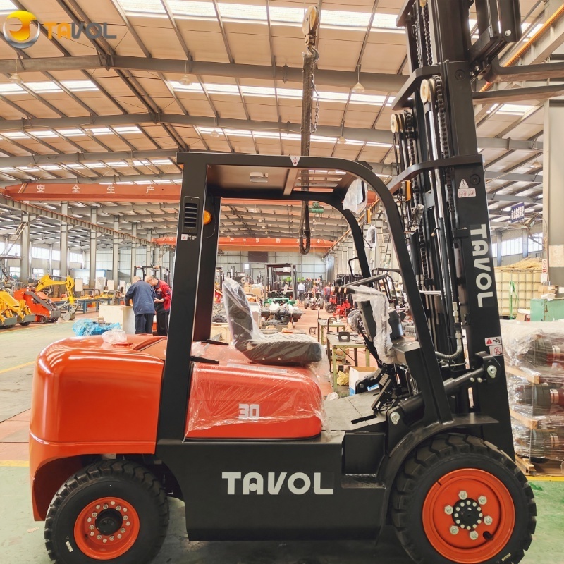 Tavol 50HP 36.8kw 3Ton 5Ton Diesel Motor Fork Lift Crane Truck Solid Tire 2.5ton Diesel Forklifts 2T 3T 5T 7T on Sale