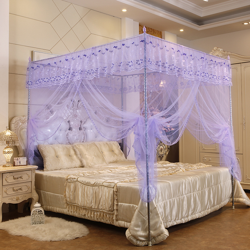 bed decor canopy bed frame square roof mosquito net double bed canopy with steel frame