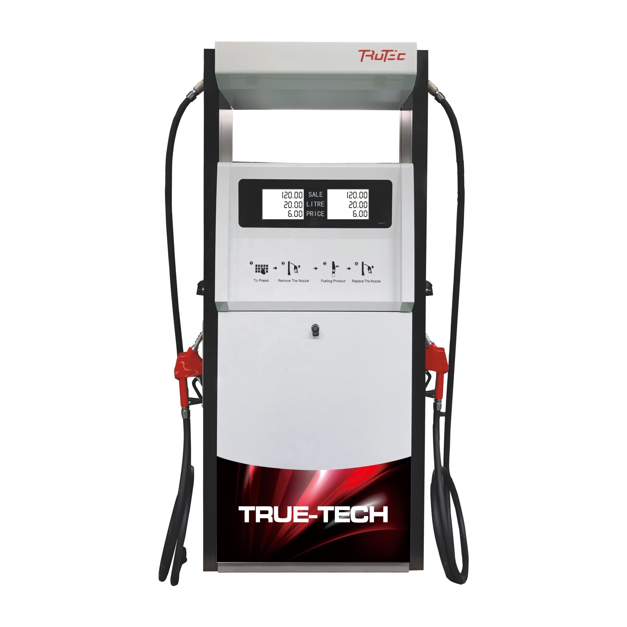 Petrol fuel gas station machine 1 product 2 nozzle gasoline fuel dispenser pump  for Philippines