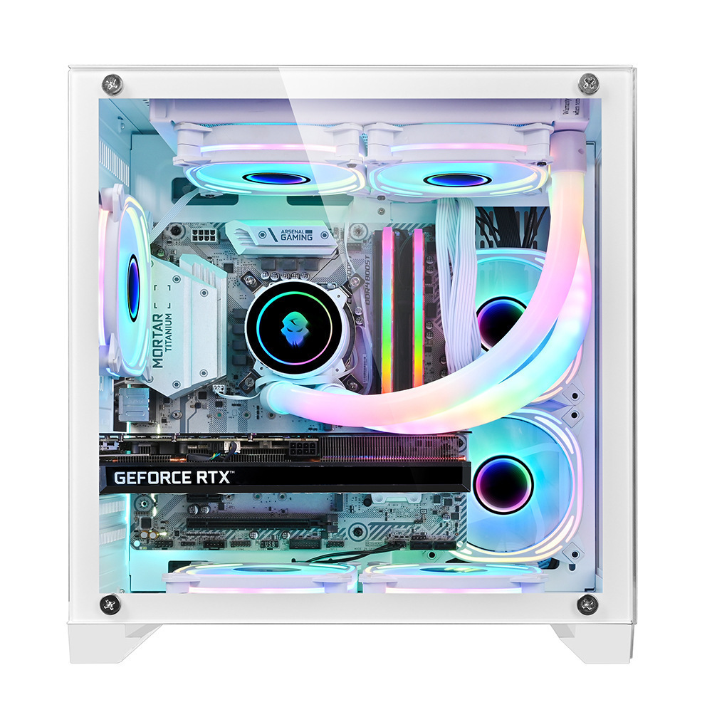 2023 NEW Design Factory gaming computer Case ATX PC Case Anime ATX CPU RGB table glass PC gaming computer cases & full towers