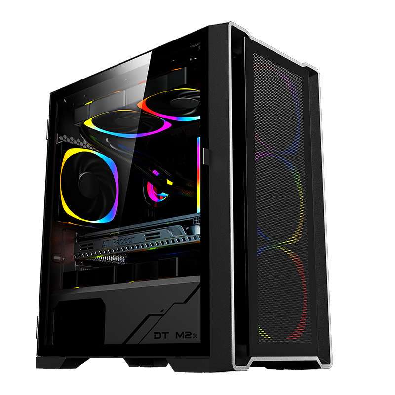 best quality LED RGB Gaming PC Computer Case CPU Cooling Cooler RGB Case Fan PC Gamer with fans controllers