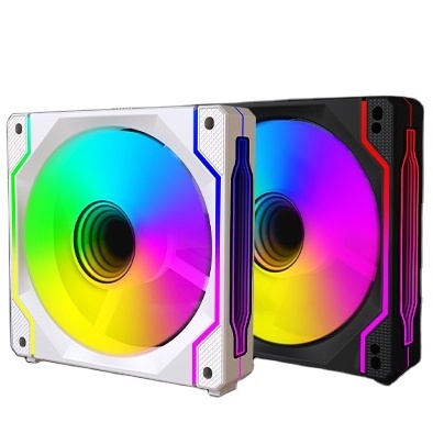 High Cooling Performance Computer Case Fan RARGB Dynamic Infinite Mirror Light Effect Desktop Computer Cooling fan