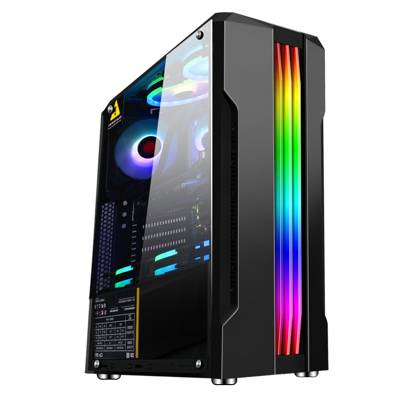 OEM Tempered Glass ATX Smart Case Desktop computer box cheapest Gaming Pc Case Computer housing for gamers computer pc towers