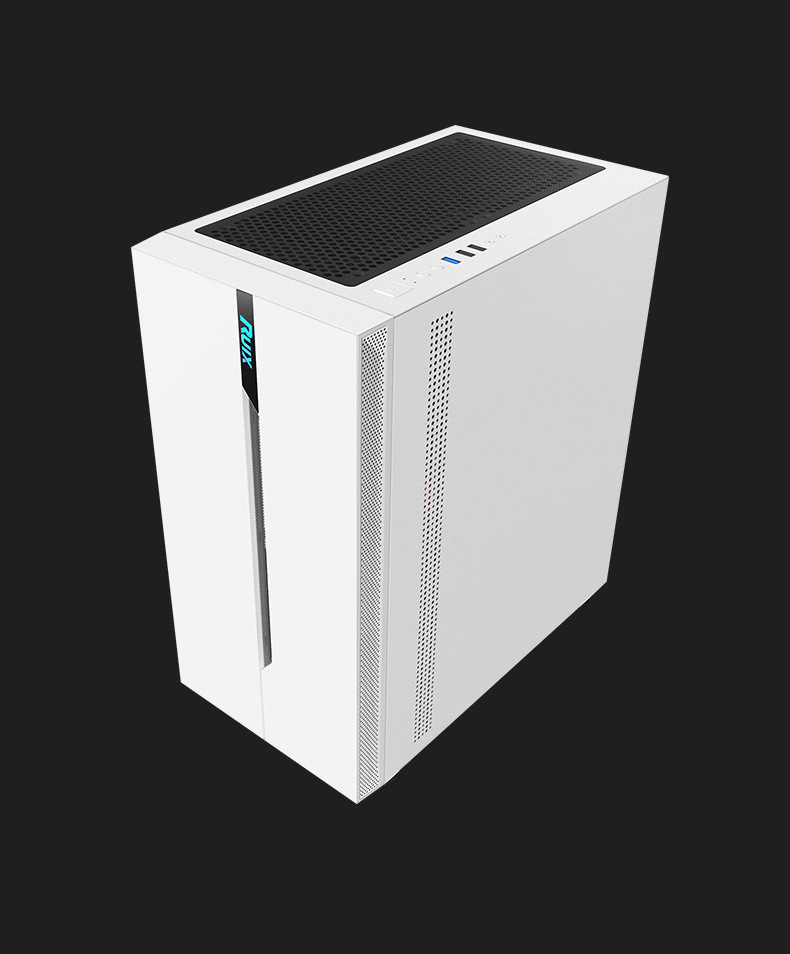 2023 best selling Hot selling Entry level ATX MATX ITX pc case with rgb fans White color gaming comput case