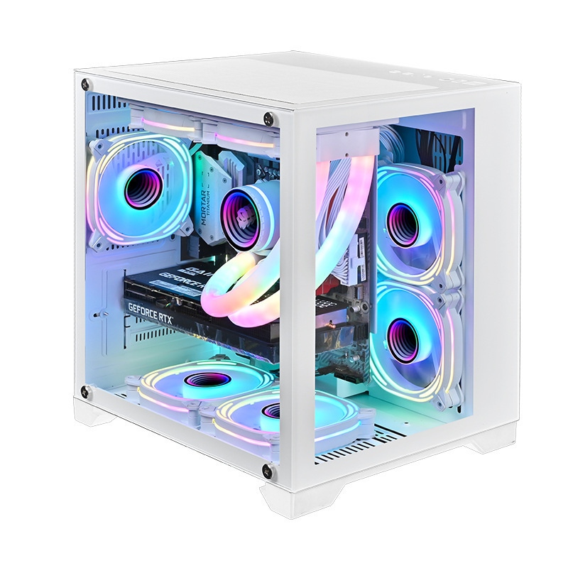 2023 NEW Design Factory gaming computer Case ATX PC Case Anime ATX CPU RGB table glass PC gaming computer cases & full towers