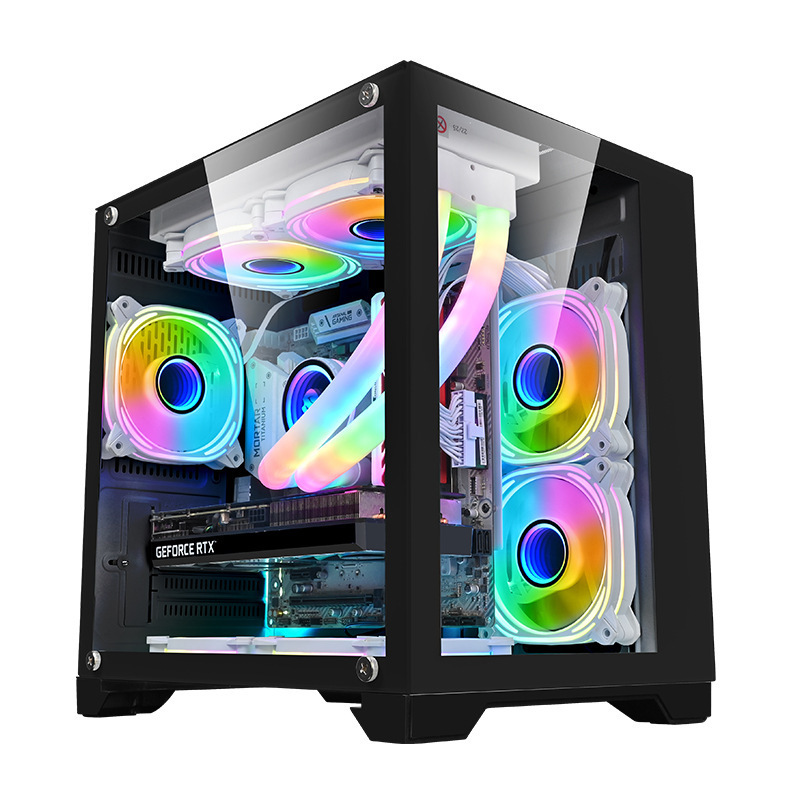 OEM Tempered Glass ATX Smart Case Desktop Cabinet PC Computer ATX Case Computer PC Gaming