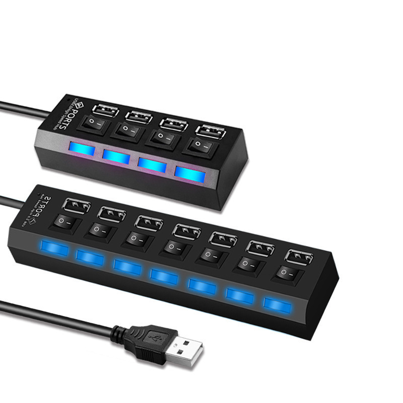 Factory Price 7 ports high quality Hubs High speed  USB  Independent Switch 4-Port USB 3.0 Hub