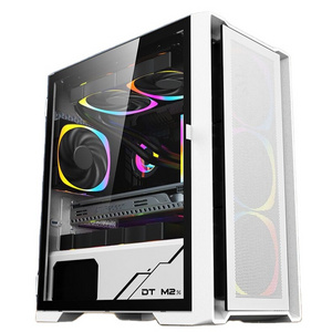 best quality LED RGB Gaming PC Computer Case CPU Cooling Cooler RGB Case Fan PC Gamer with fans controllers