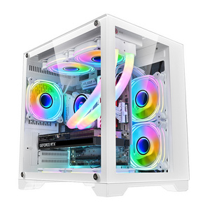 2023 NEW Design Factory gaming computer Case ATX PC Case Anime ATX CPU RGB table glass PC gaming computer cases & full towers