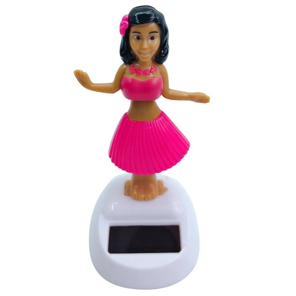 Hot selling solar rocking doll toy car room decoration dancing ornaments beach girl solar toy