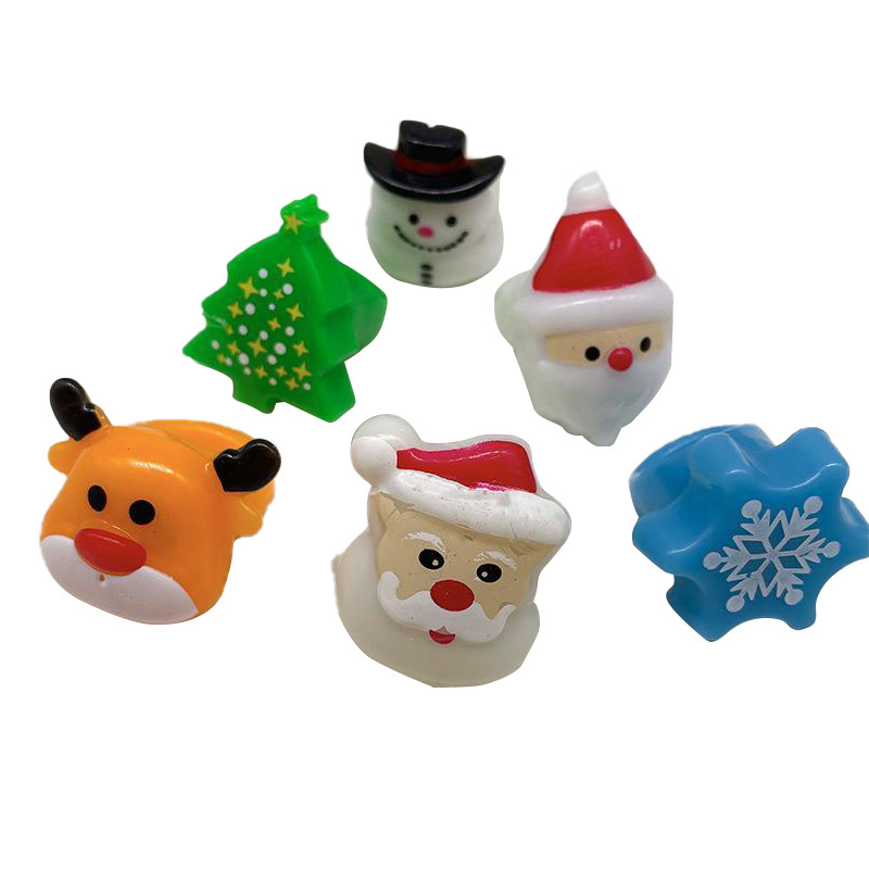 Hot selling Christmas Halloween glowing ring toys Flashing pumpkin Christmas tree elk flashing ring children's toys