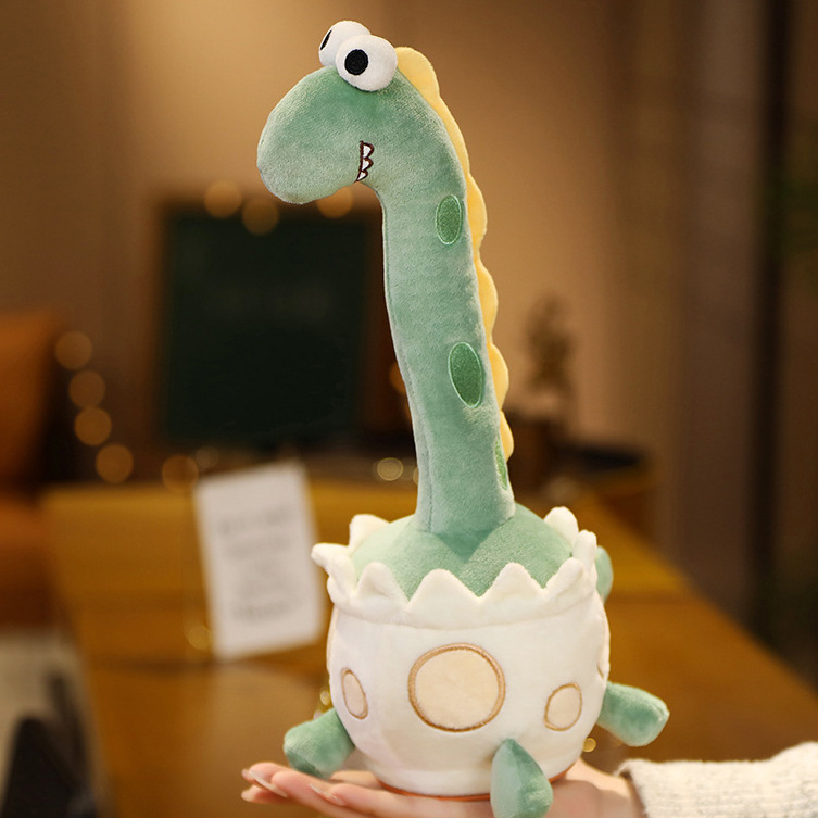 Funny toy dinosaur stuffed animal plush dinosaur toys luminous voice recorder for plush toys