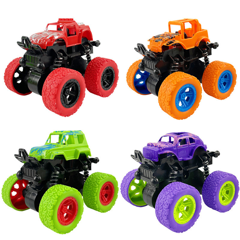 Children's Big wheel toy vehicles car model plastic four-wheel drive vehicle toy off-road vehicle toys