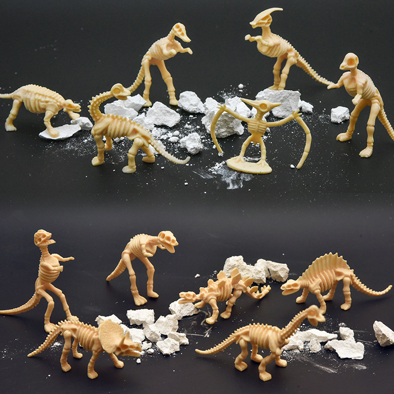 Children Archaeological Excavation Dinosaur Fossils Early Education Toys Simulation Dinosaur Skeleton Toys Children DIY Toys