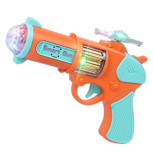 Hot sale of new electric pistol toys Children's electric flash music projection pistol Children's toy gun