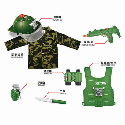 Children Set Packing Military Halloween Soldier Costume Kids Fancy Dress Costumes For Kids