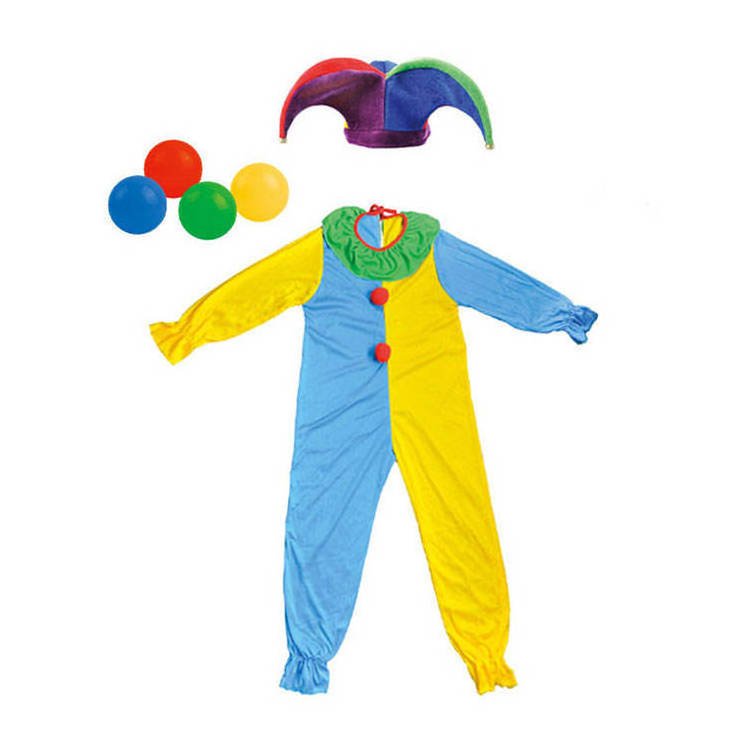 Colorful Cotton Dance Clown Costume Kids Costumes Party Character Girls And Boys Clown Kid Carnival Costume