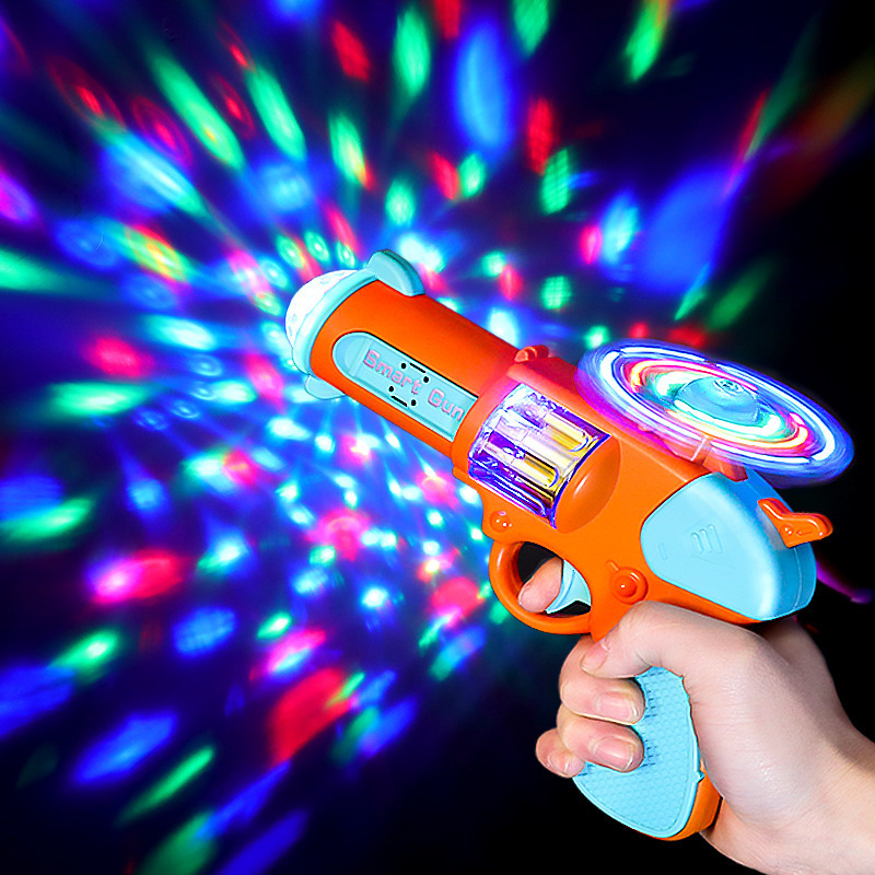 Hot sale of new electric pistol toys Children's electric flash music projection pistol Children's toy gun