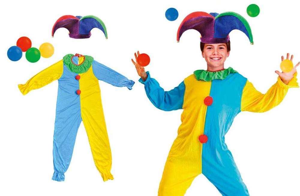 Colorful Cotton Dance Clown Costume Kids Costumes Party Character Girls And Boys Clown Kid Carnival Costume