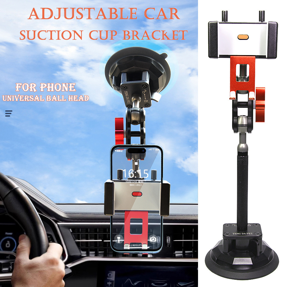 New universal mobile phone holder Super Suction Cup Mount Phone Holder for Car with Universal Friction Arm for Short Video Media