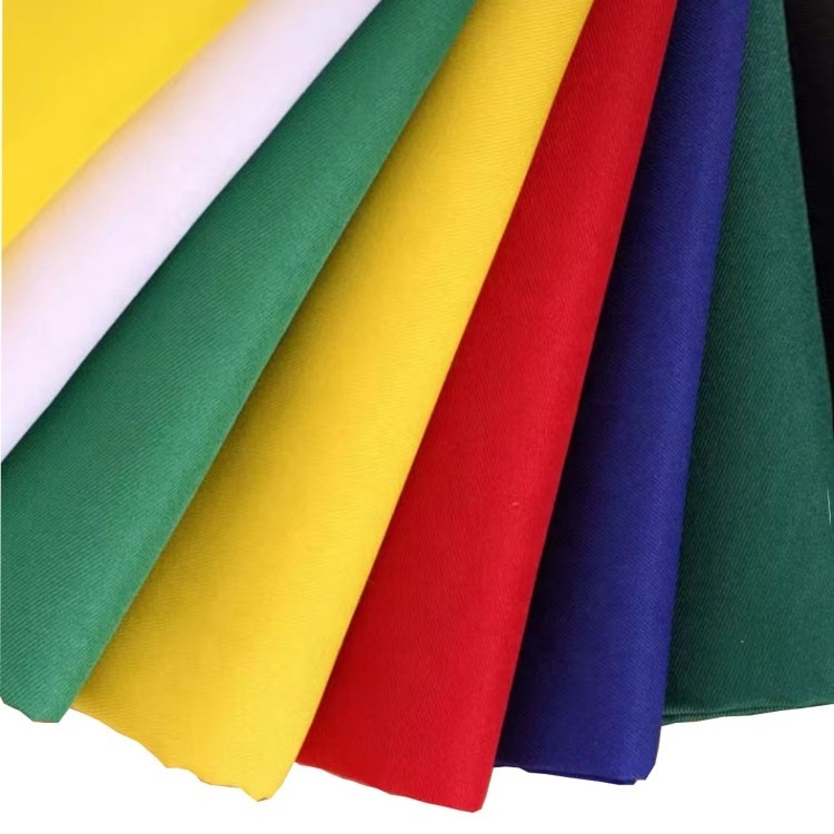 High Quality Polyester Cotton Twilled Combed Fabric Woven 21*21 108*58 195Gsm Uniform Fabric Twill Workwear Drill Fabric