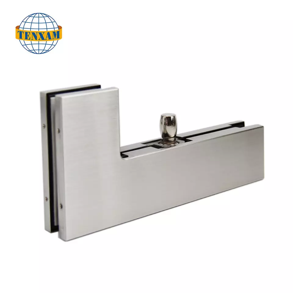 Provide Customized Shower Door Hardware Mirror Finish 304 Stainless Steel Patch Fitting