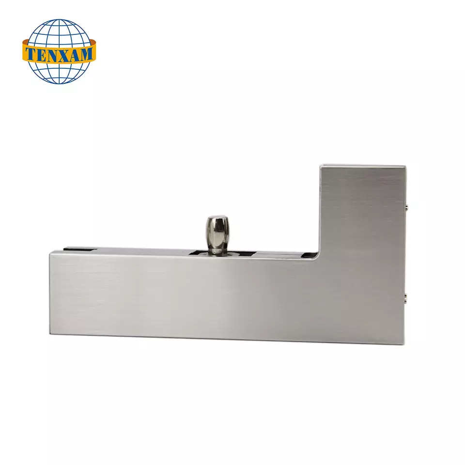 Provide Customized Shower Door Hardware Mirror Finish 304 Stainless Steel Patch Fitting