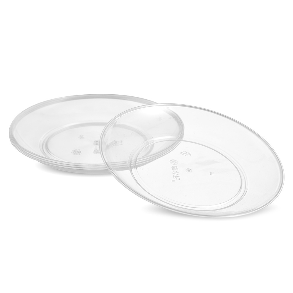 FREE SAMPLE Round Disposable Clear PS Plastic dish for bone /candies