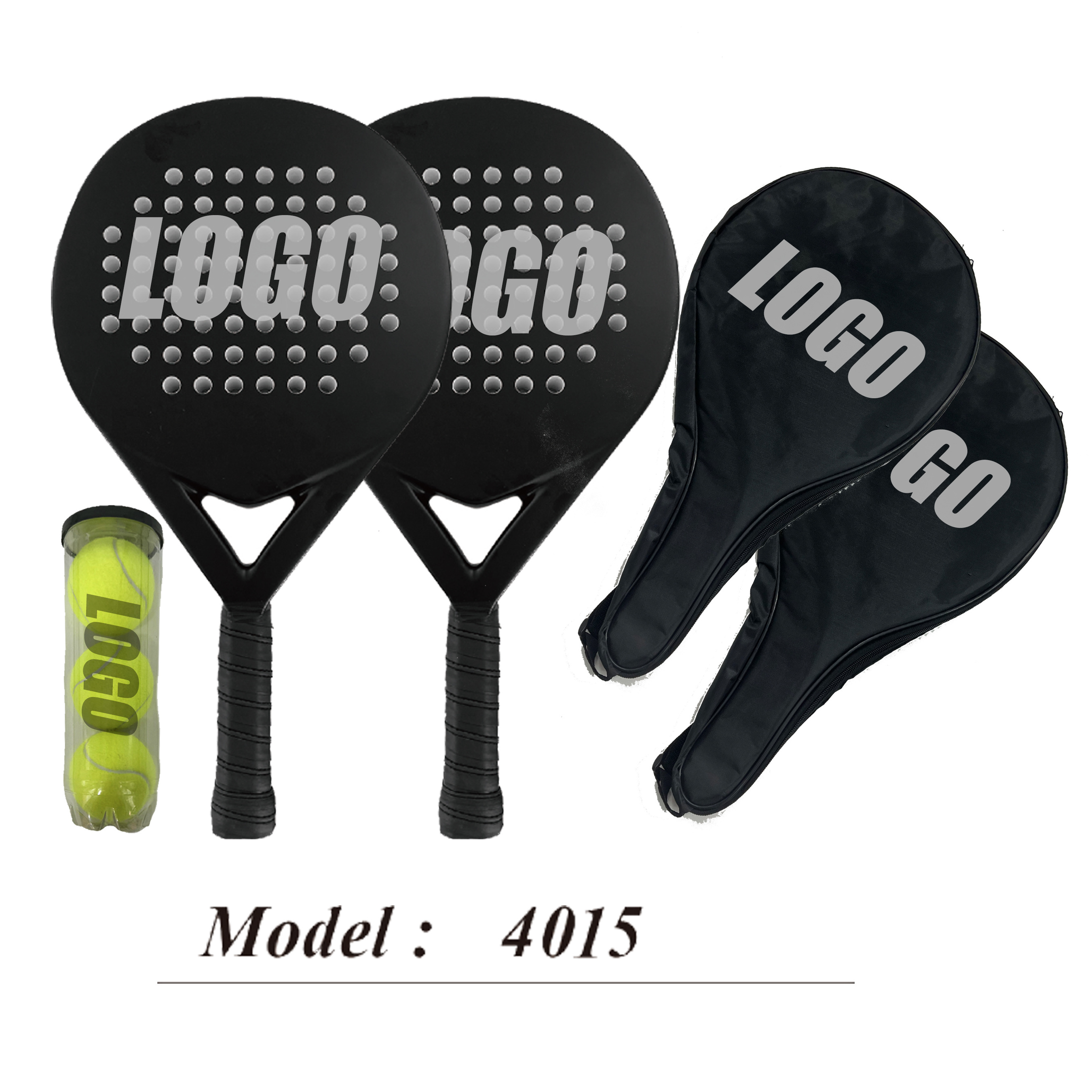 Top Ranked Quality OEM Factory Directly Custom Brand Carbon Fiber 3K/12K/18K Padel Racket Tennis Racquet