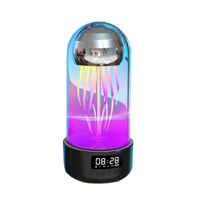 2024 New Jellyfish Lava Light Up Lamp Speaker Portable Color Changing Speaker Box Best Loud Bluetooth Speaker For Kids