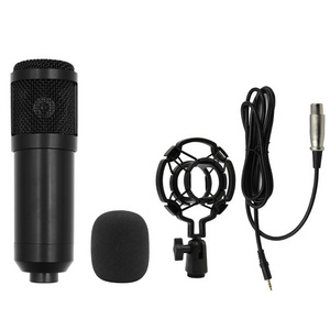 Hot Selling Pack Music Production Equipment Studio Recording Bm800 Condenser Mic Set V8 Sound Card