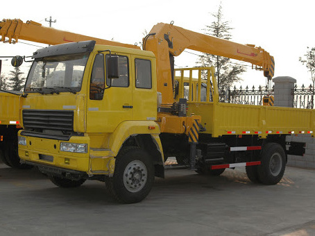 Chinese new hydraulic lift machine SQ10ZK3Q knuckle boom truck mounted crane price for sale