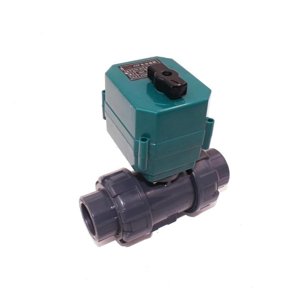 electric ball valve PVC UPVC 12v plastic motorized ball valve