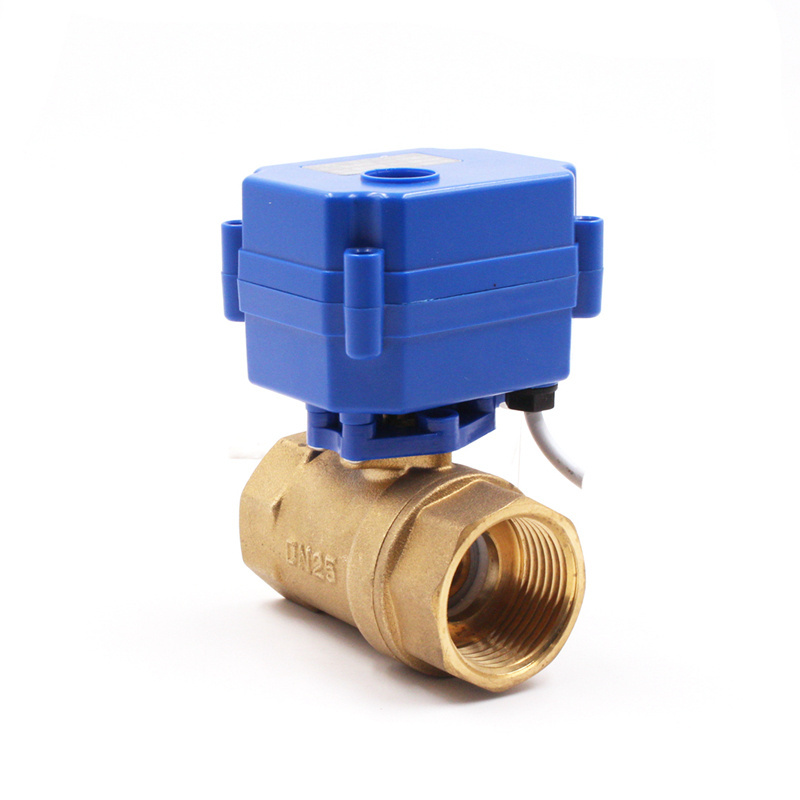 dn25 ball valve electric pool valves brass 2 way motorized ball valve DN25 DC12V 3-6V CR01 CR02 CR05