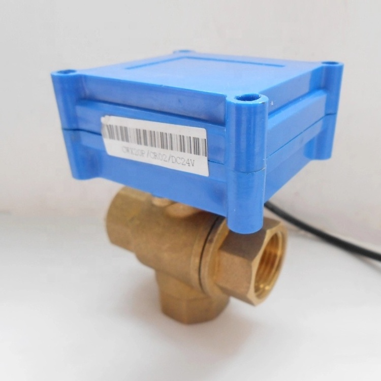 CWX-15N 2-way motorized ball water valve Brass1''' DN25 CR04 ADC9-24v DC12v automatic control valve