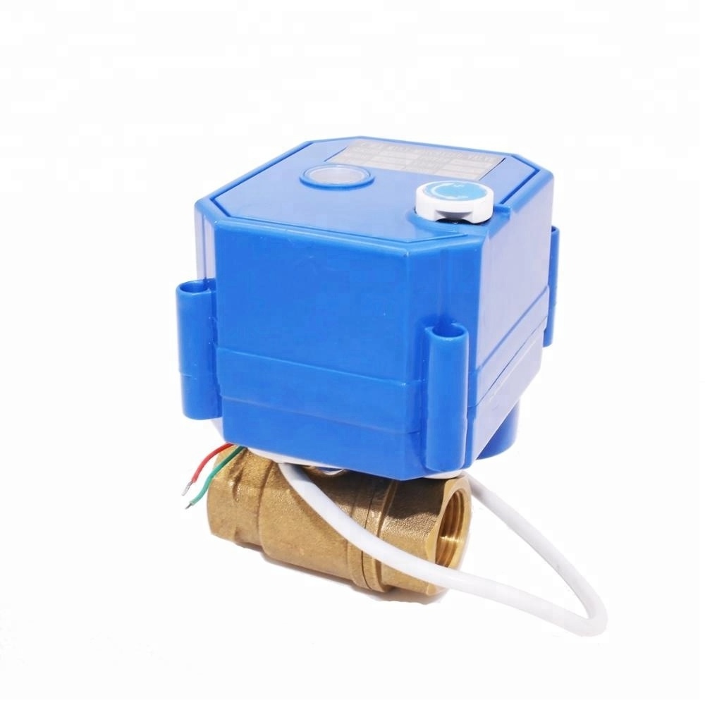 electric water ball valve with manual function electric water valve flow control 5V 12V 24V 110V 220V