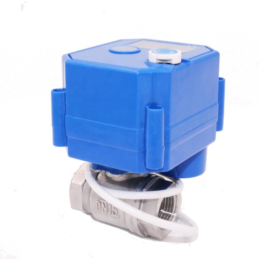 electric water ball valve with manual function electric water valve flow control 5V 12V 24V 110V 220V