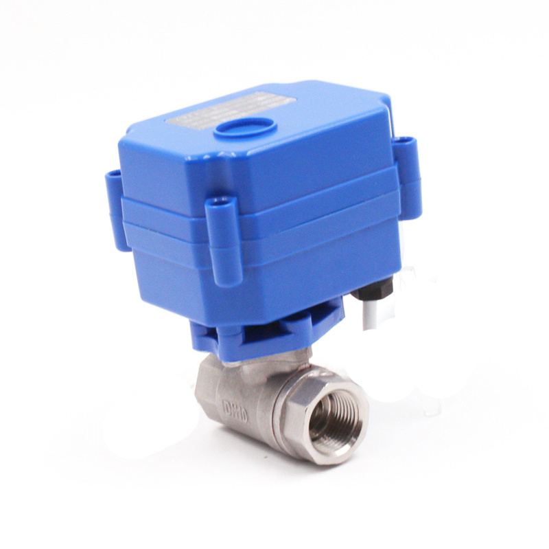 mini motorized ball valve motorized water control valve brass stainless steel electric automatic water shut off valve