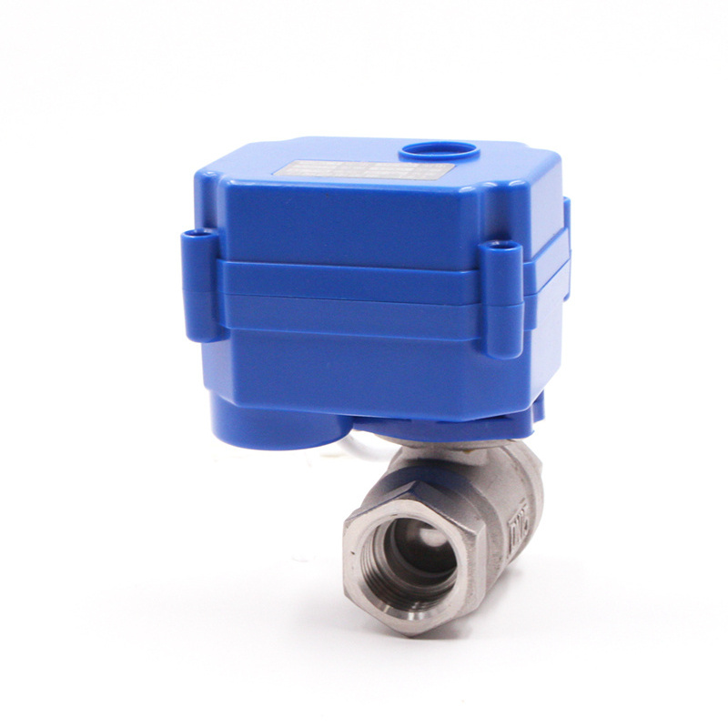 mini motorized ball valve motorized water control valve brass stainless steel electric automatic water shut off valve