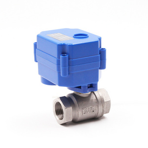 mini motorized ball valve motorized water control valve brass stainless steel electric automatic water shut off valve