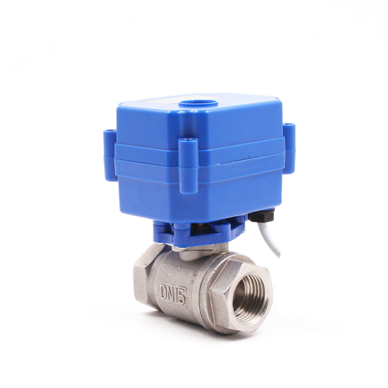 mini motorized ball valve motorized water control valve brass stainless steel electric automatic water shut off valve