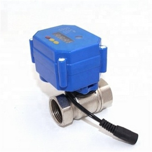 Timer controlled automatic 3/4" DN20 2 way electric stainless steel full port ball valve with timing control