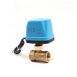 Electric Water Brass Fan Coil Unit Water Motorized Valve electric heater control valve 1 inch ball valve